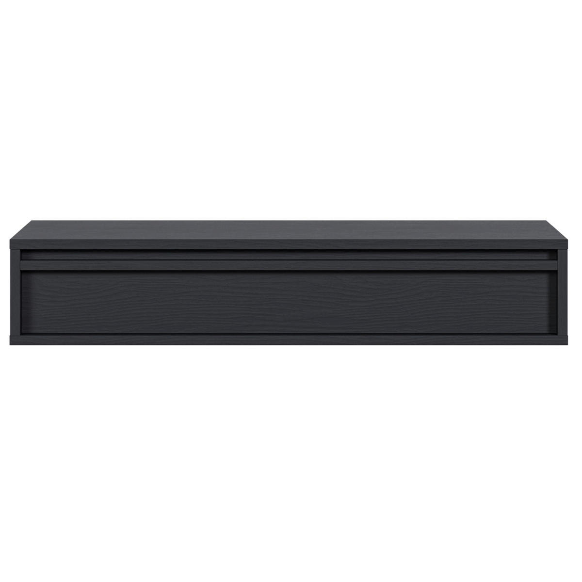 KONSOLENTISCH Evo Schwarz 90 cm - Anthrazit/Schwarz, Holzwerkstoff (34/90/17cm) - Selsey