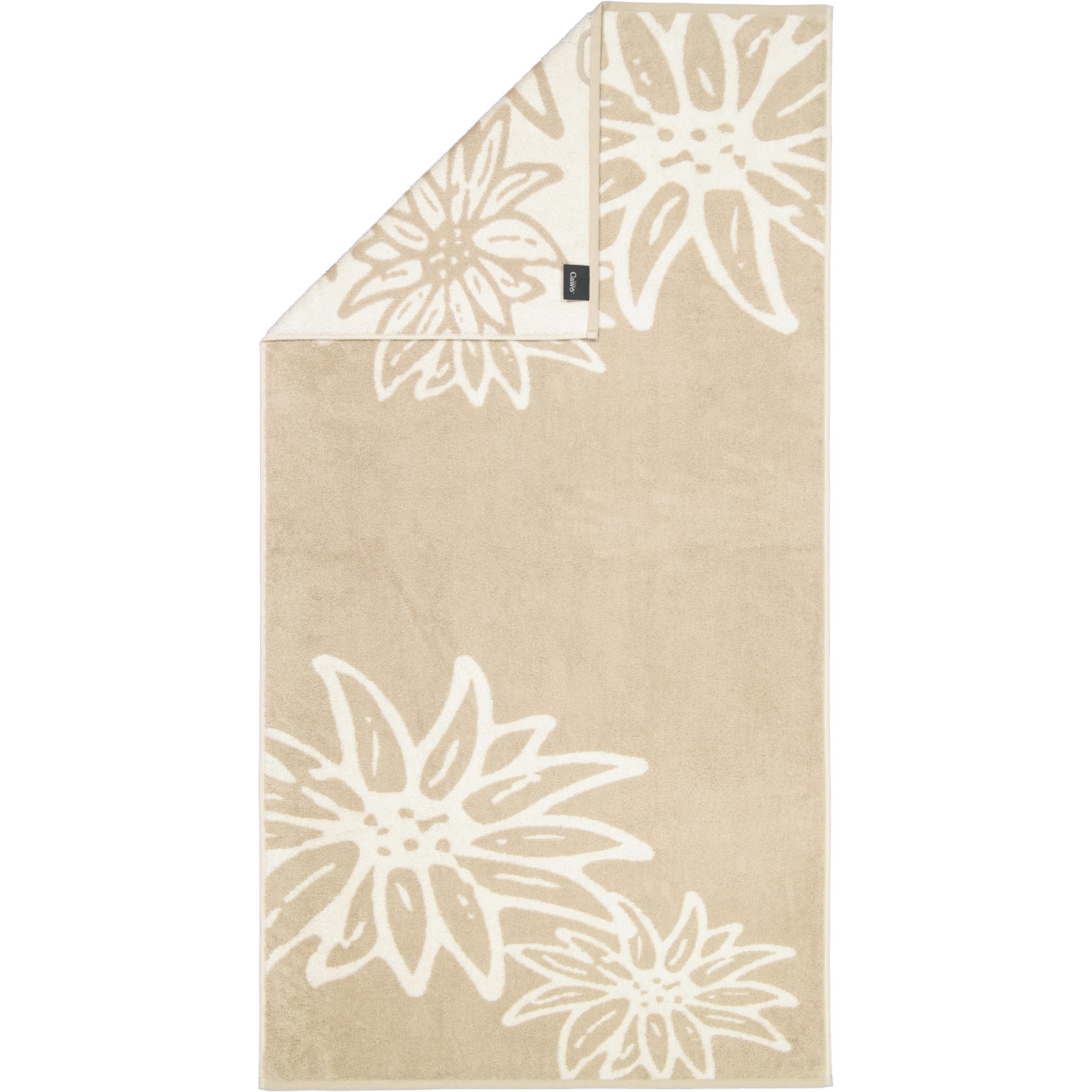 DUSCHTUCH ALPENCHIC EDITION EDELWEISS 6230 NATUR - 33 - Beige, Textil (70/140cm) - Cawoe