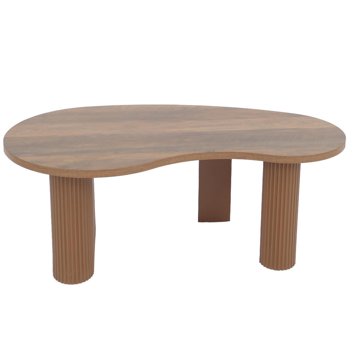 COUCHTISCH organisch Braun - Braun, Holz (60/110/45cm) - MCW