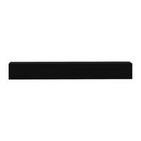 TV-HÄNGESCHRANK - 200 cm x 32 cm - holz - schwarz Dantay - Schwarz, Holz (200/25/32cm) - Vente-Unique