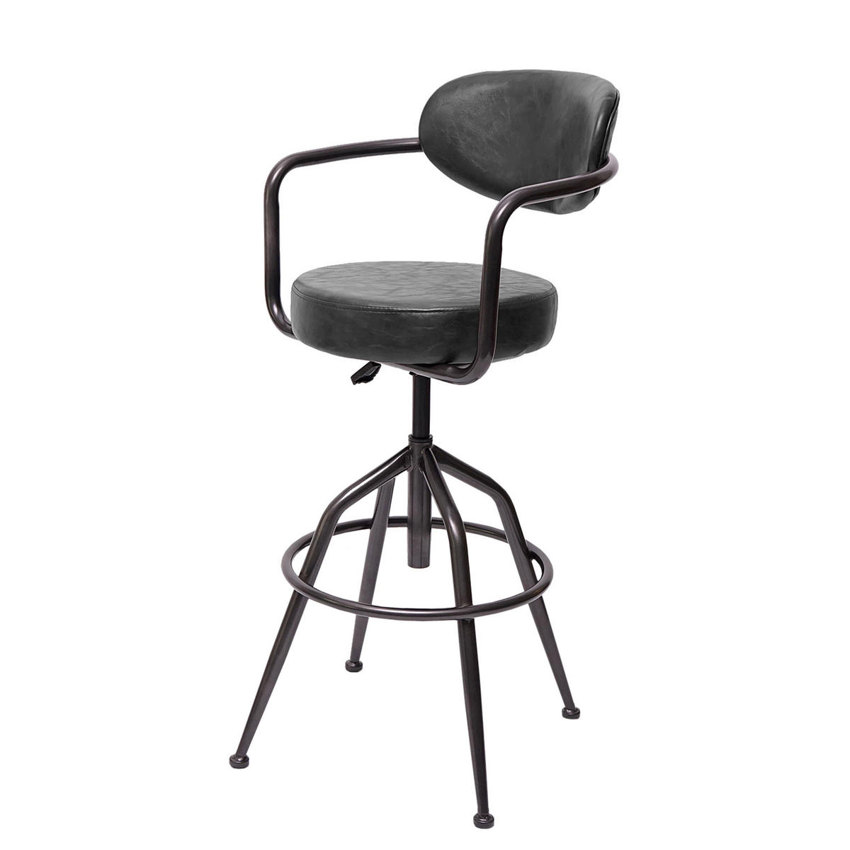 BARHOCKER H10F Grau - Grau, Textil (53/106/43cm) - MCW