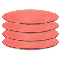 ESSTELLER Club Nature coral 26/26/1,8 cm - Rot, Kunststoff (26/1.8/26cm) - KOZIOL