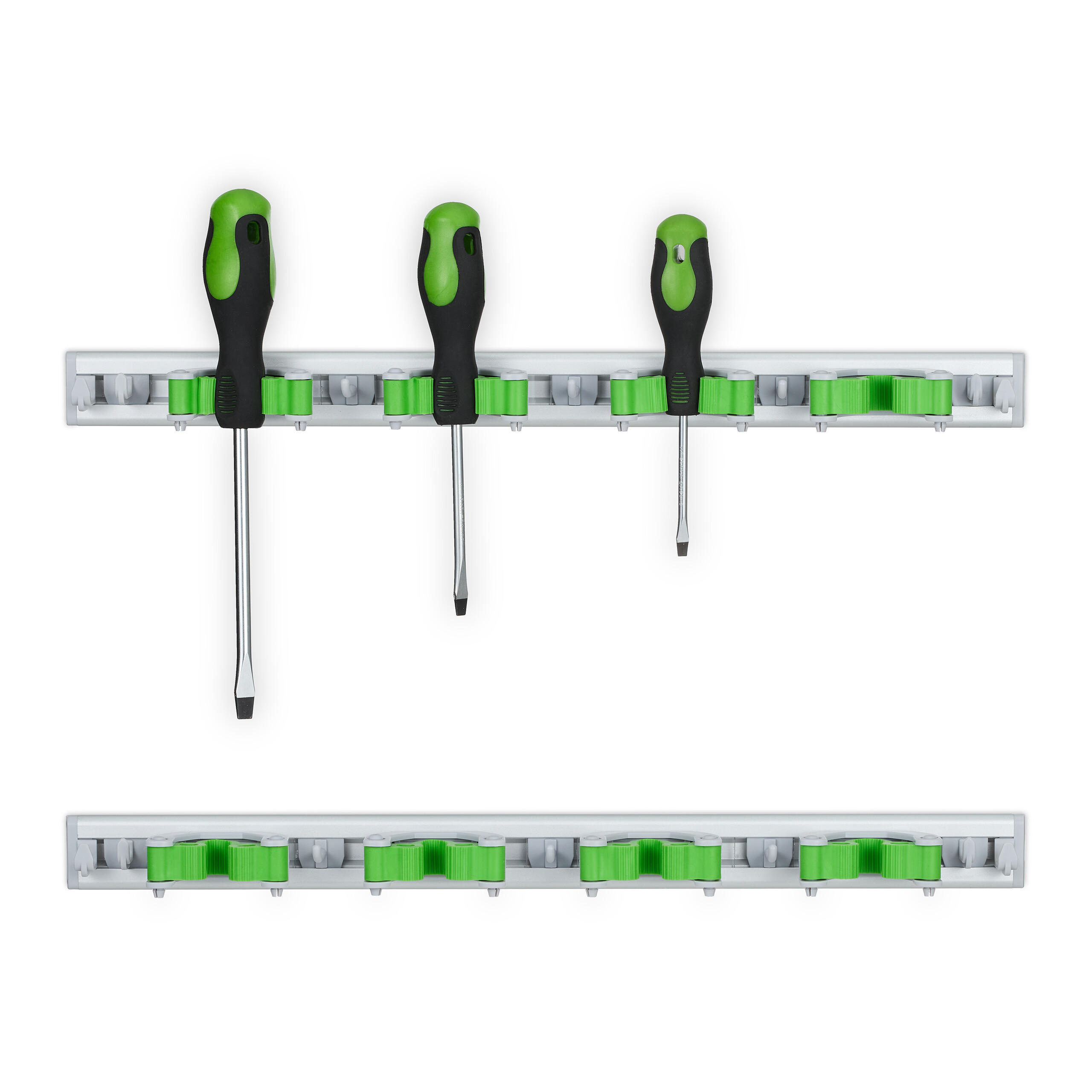 2XGERÄTEHALTER - Multicolor, Kunststoff/Metall (50/4/5cm) - Relaxdays
