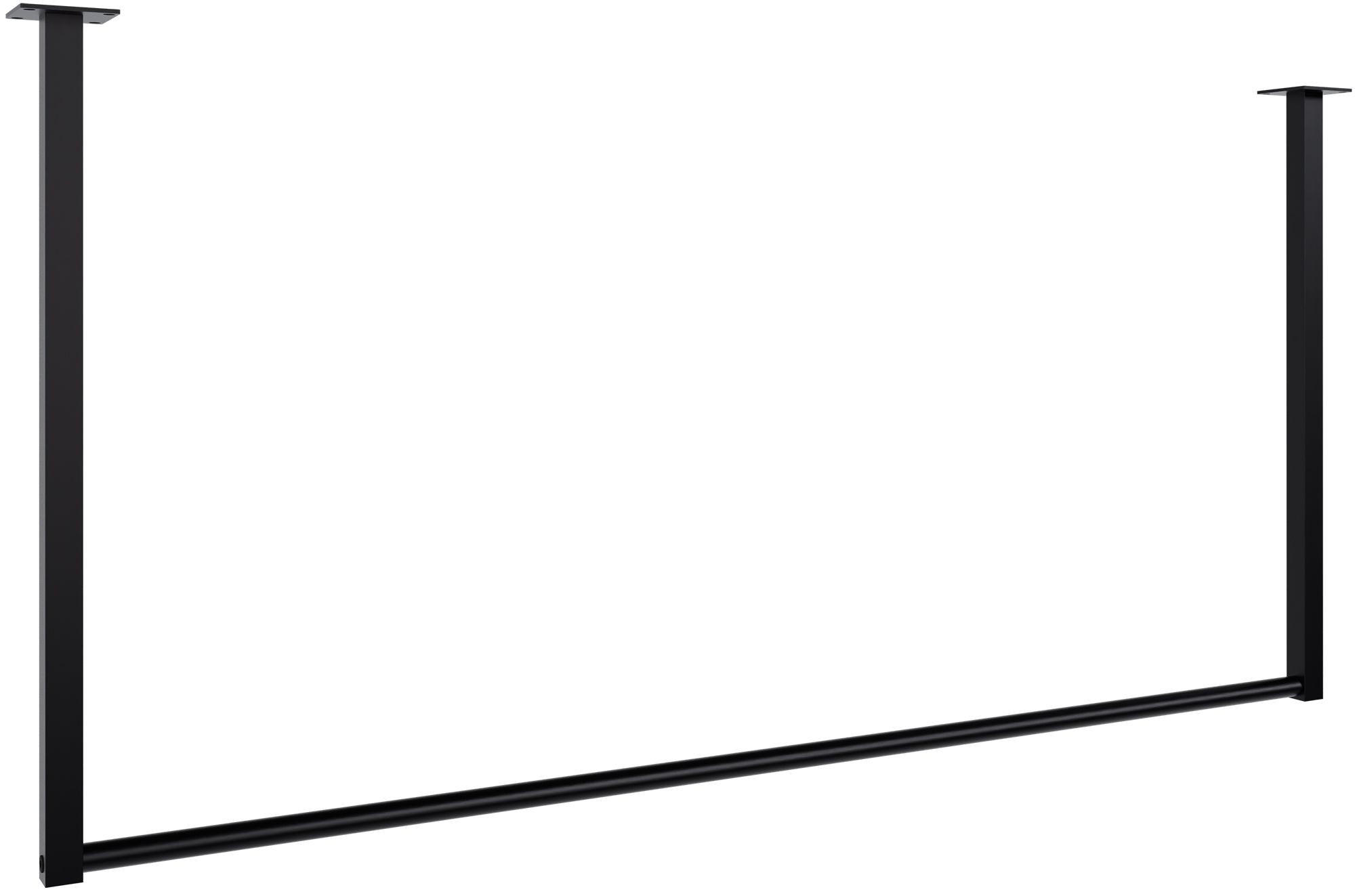 KLEIDERSTANGE 150x38x120 cm-edelstahl-Metall - Schwarz, Metall (7cm) - CLP