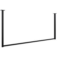 KLEIDERSTANGE 150x38x120 cm-edelstahl-Metall - Schwarz, Metall (7cm) - CLP