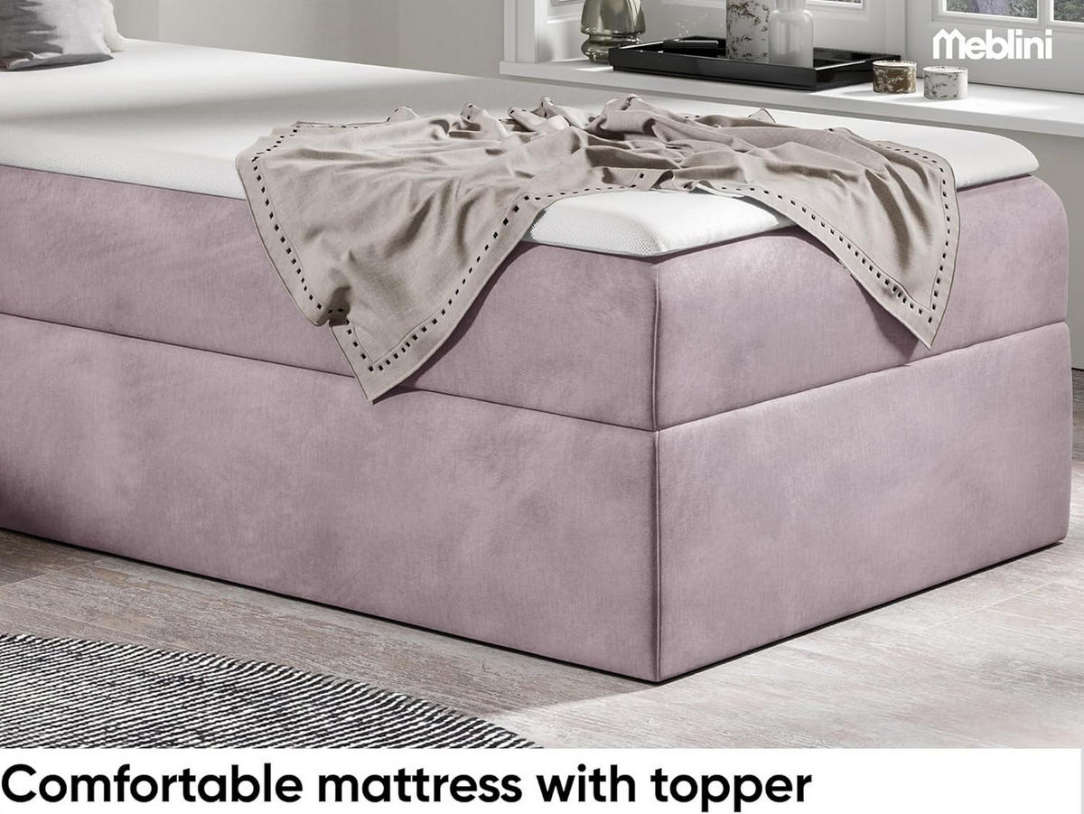 KINDERBETT CARDI - Lila, Holzwerkstoff (84/208cm) - Meblini