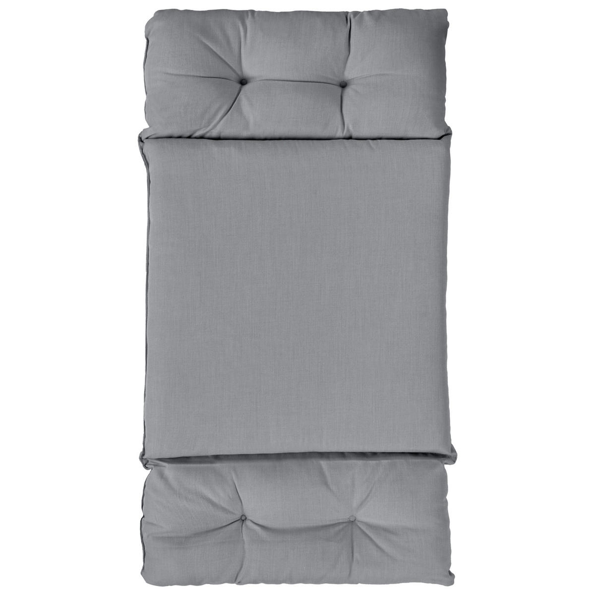 HÄNGESESSEL Grau Alviano - Grau, Textil (98/196/136cm) - Beliani