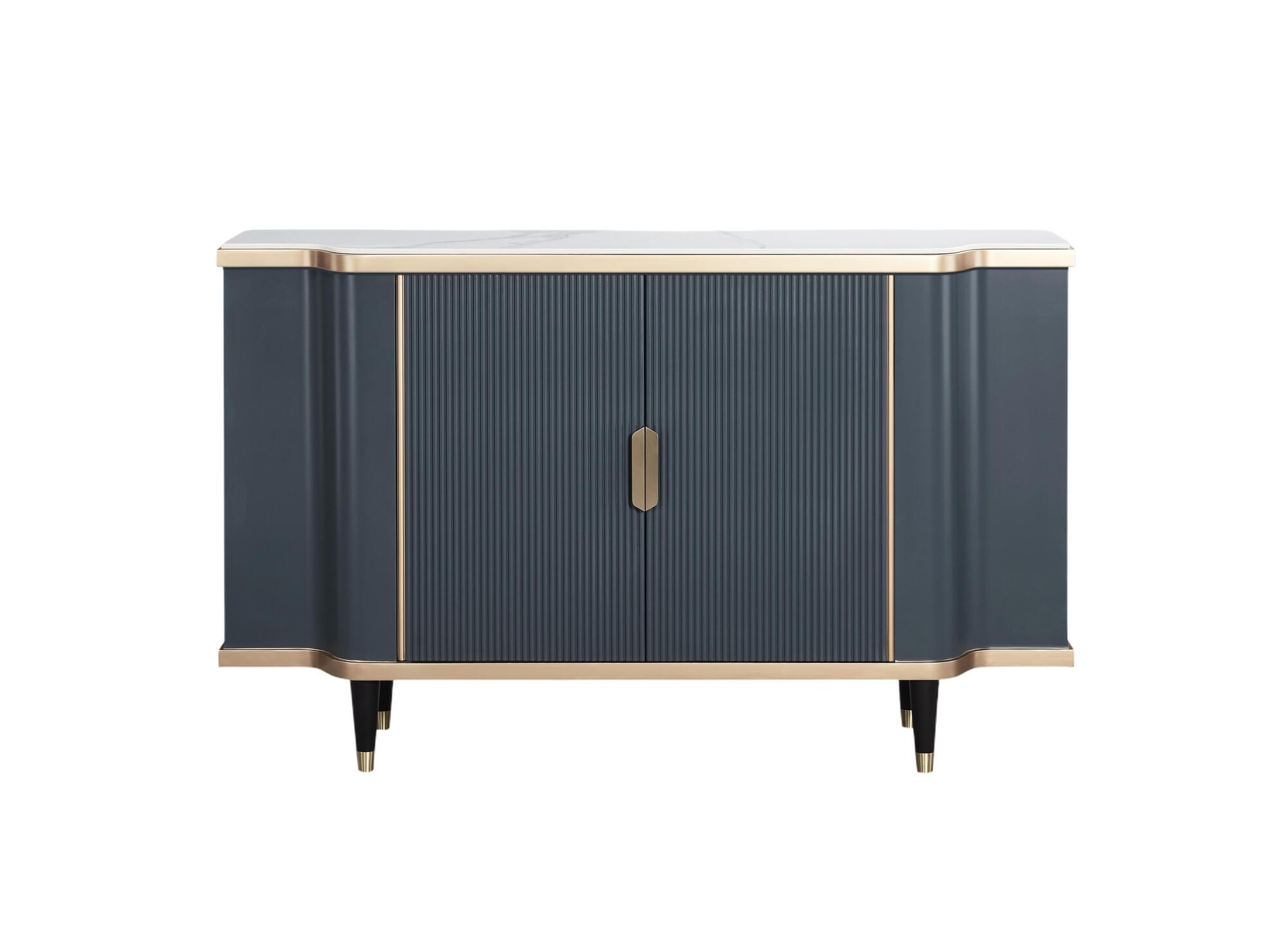 SIDEBOARD STILIG Dunkelgrau 150x40x92 cm - Dunkelgrau, Holzwerkstoff (150/92/40cm) - FURNLUX