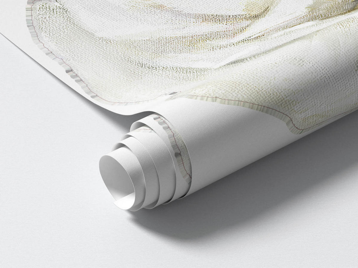 WANDAUFKLEBER 100x172cm - Leuchtende Blüten und Blätter - Multicolor, Kunststoff (100/172/0.1cm) - Wallfluent