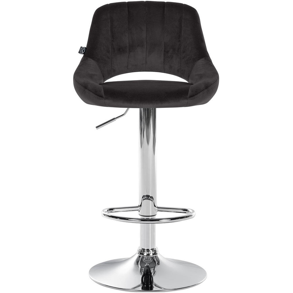 Thumbnail - CLP Barhocker, Schwarz, Textil, 47x85x48 cm, Esszimmer, Barmöbel, Barhocker