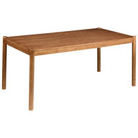 JÍDELNÍ STŮL Tmavý Dub 180/90 cm Fondis - tmavě hnědá, kompozitní dřevo (180/90/77cm) - Beliani