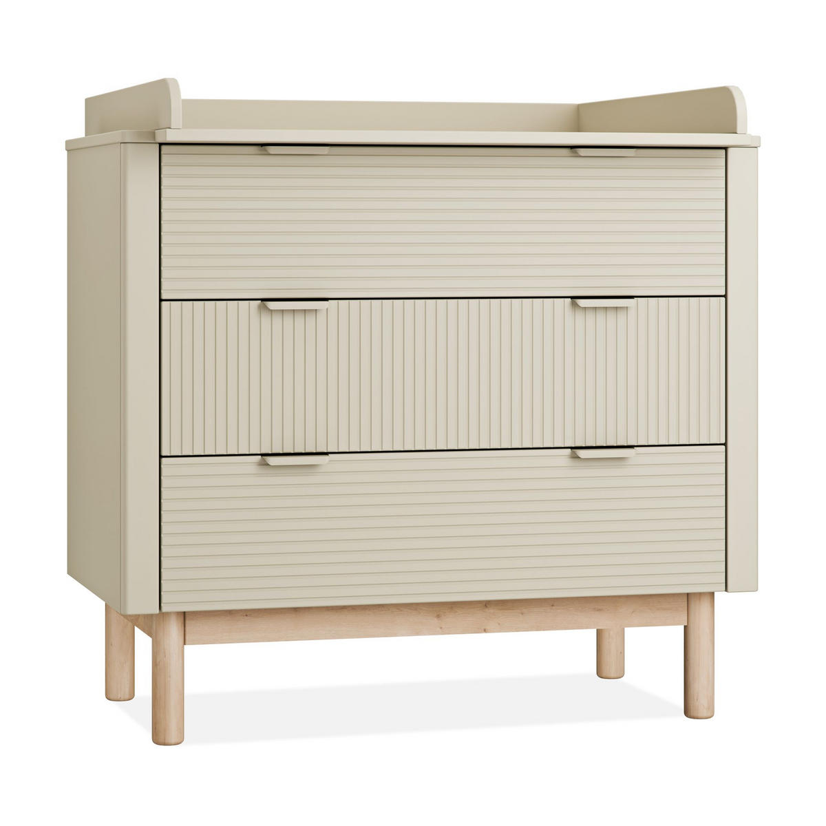 WICKELAUFSATZ LOTTI - Beige, Holzwerkstoff (90/8/76cm) - KONSIMO®
