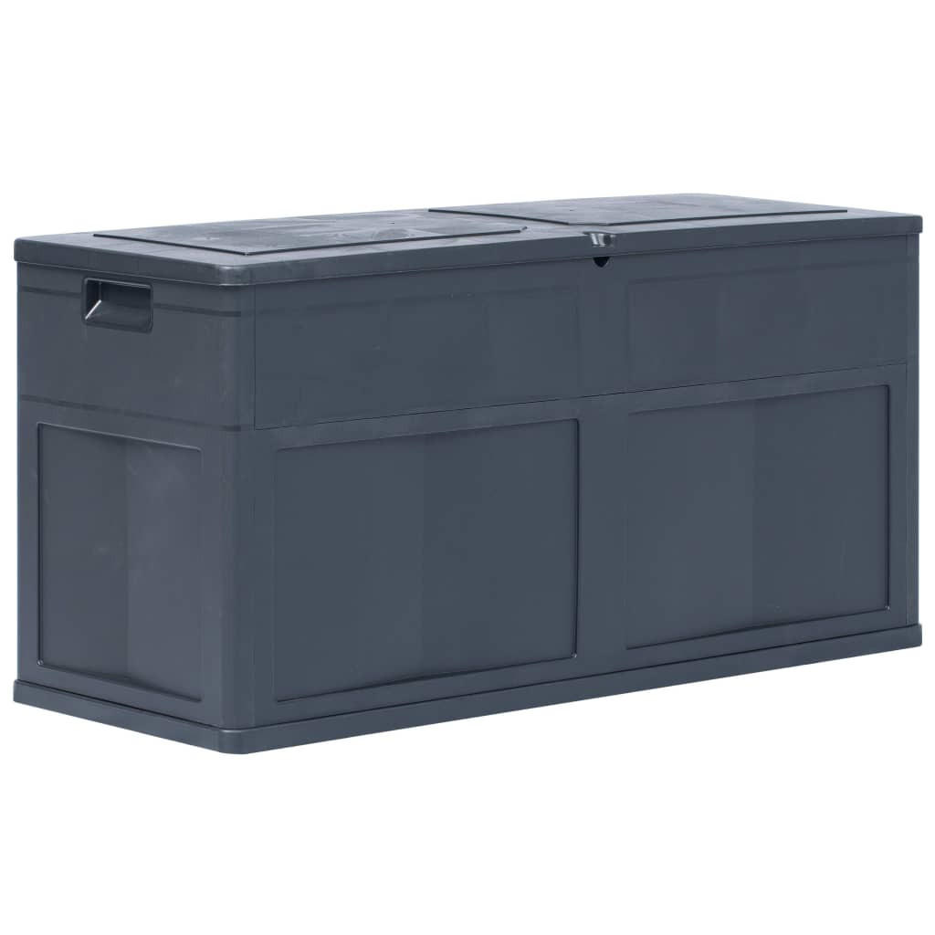 GARTEN-AUFBEWAHRUNGSBOX 320 L Schwarz - Schwarz, Kunststoff (46/60/119cm) - furnicato