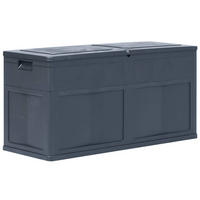 GARTEN-AUFBEWAHRUNGSBOX 320 L Schwarz - Schwarz, Kunststoff (46/60/119cm) - furnicato