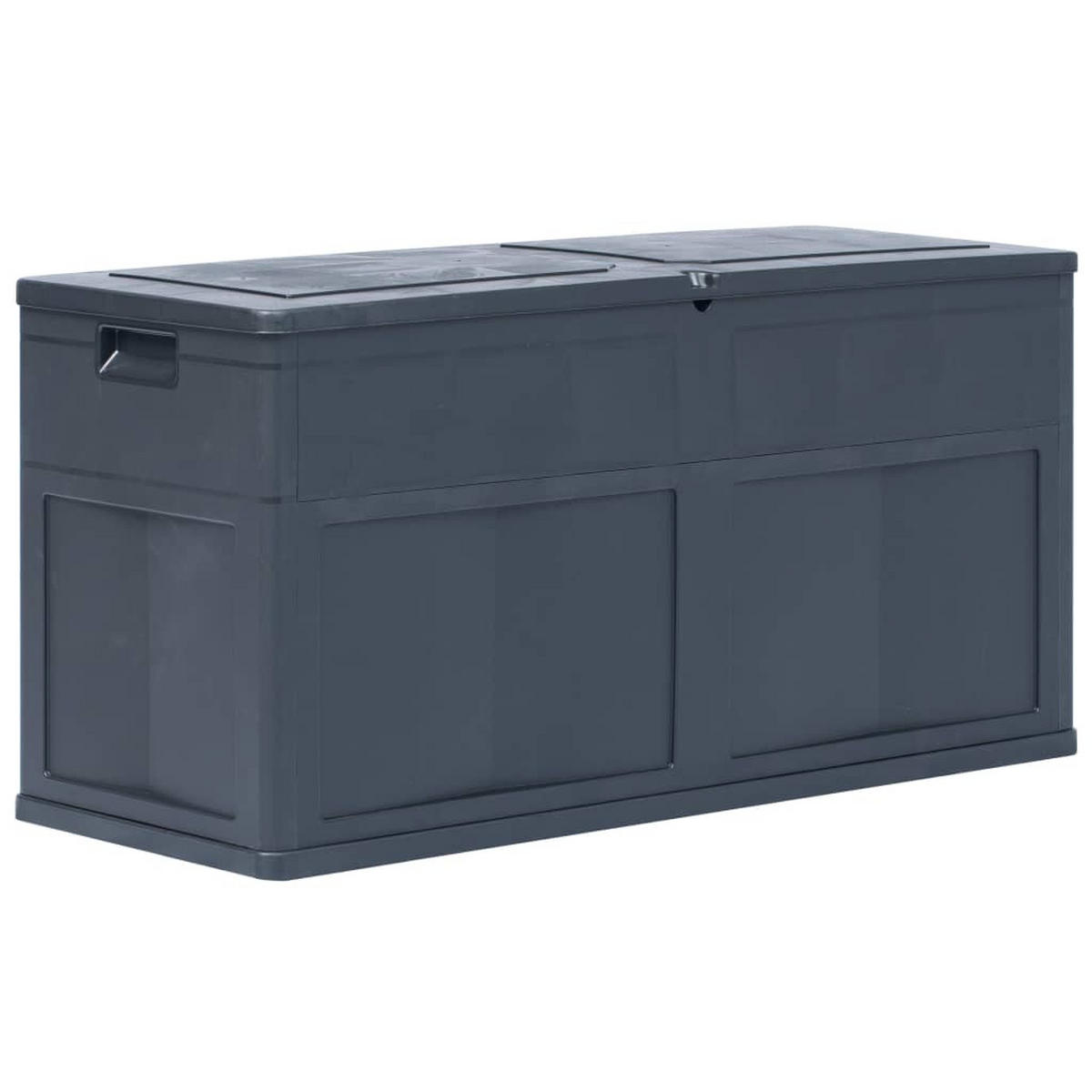 GARTEN-AUFBEWAHRUNGSBOX 320 L Schwarz - Schwarz, Kunststoff (46/60/119cm) - furnicato