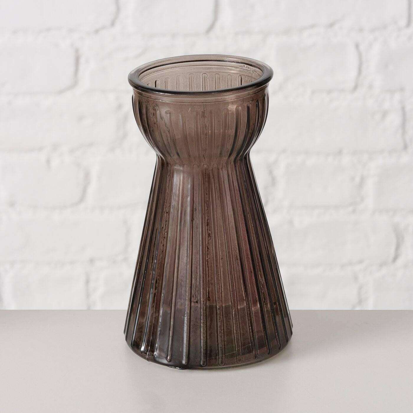 VASE Hyacintha 15 cm - Braun, Glas (15cm) - Boltze Home