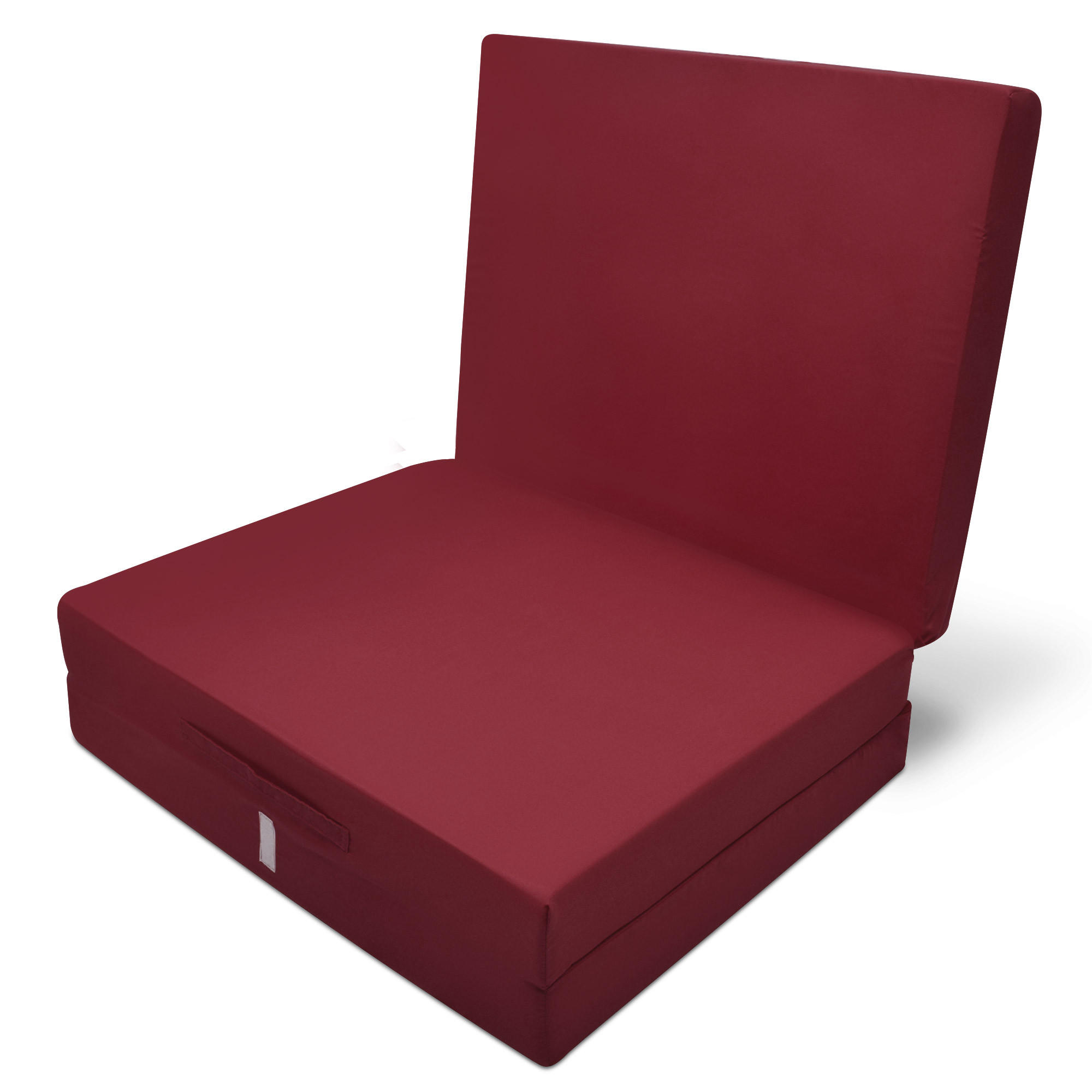 KLAPPMATRATZE Campix 190/60/7 cm Dunkelrot - Dunkelrot, Textil (190/60/7cm) - Beautissu 