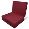KLAPPMATRATZE Campix 190/60/7 cm Dunkelrot - Dunkelrot, Textil (190/60/7cm) - Beautissu 