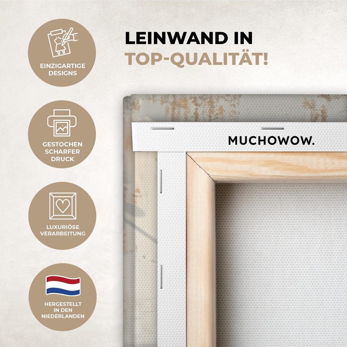 LEINWANDBILD Esel - Tiere - Badewanne - Schaumstoff Wanddeko 90x60 cm - Weiß, Textil (90/60cm) - MuchoWow