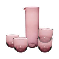 TRINKGLÄSER MIT KARAFFE Like Glass Grape 5er Set - Lila, Glas - like.Villeroy & Boch