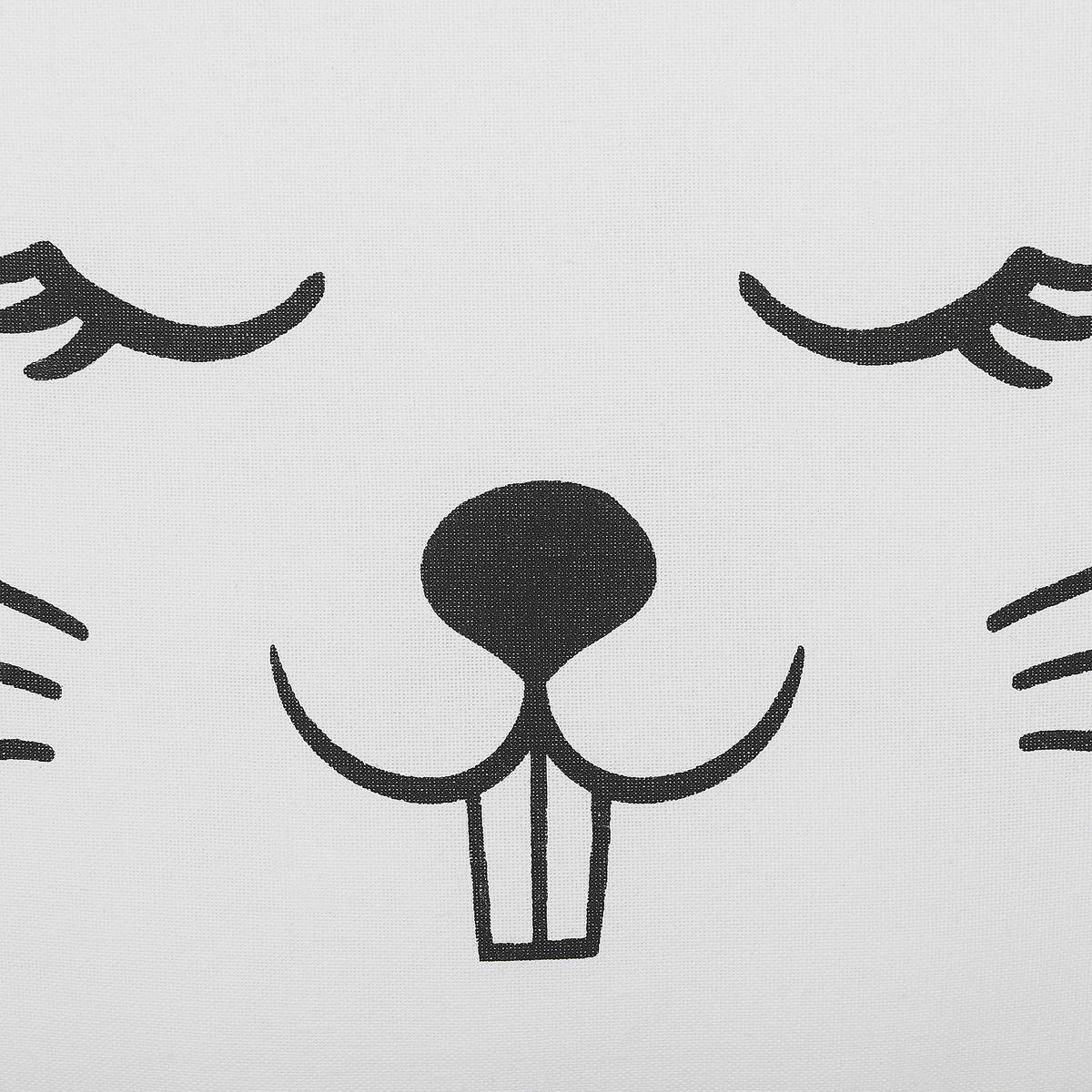 DEKOKISSEN Weiß 43/53 cm Kanpur - Weiß, Naturmaterialien/Textil (43/53cm) - Beliani