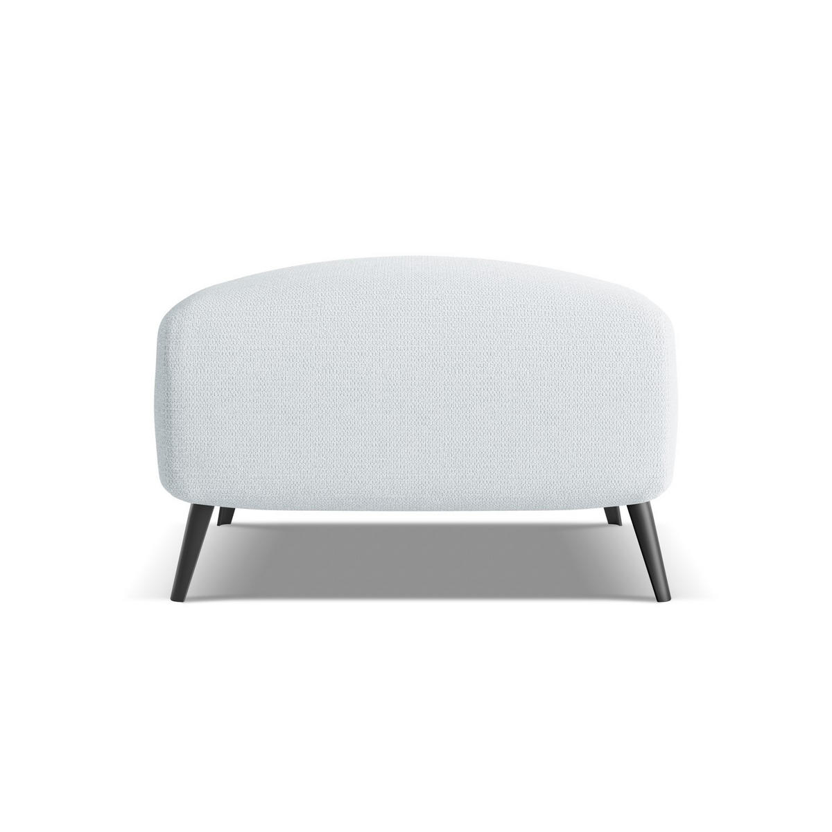 POUF Chenille Stoff Blau - Blau/Schwarz, Textil/Metall (65/44/65cm) - LaMiaSofa