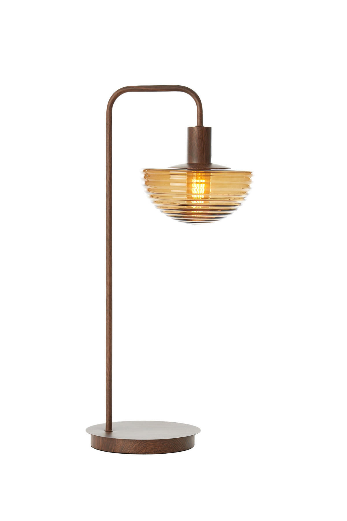 TISCHLAMPE Baylie Braun Ø30/61 cm - Braun, Metall (30/20/61cm) - Light & Living