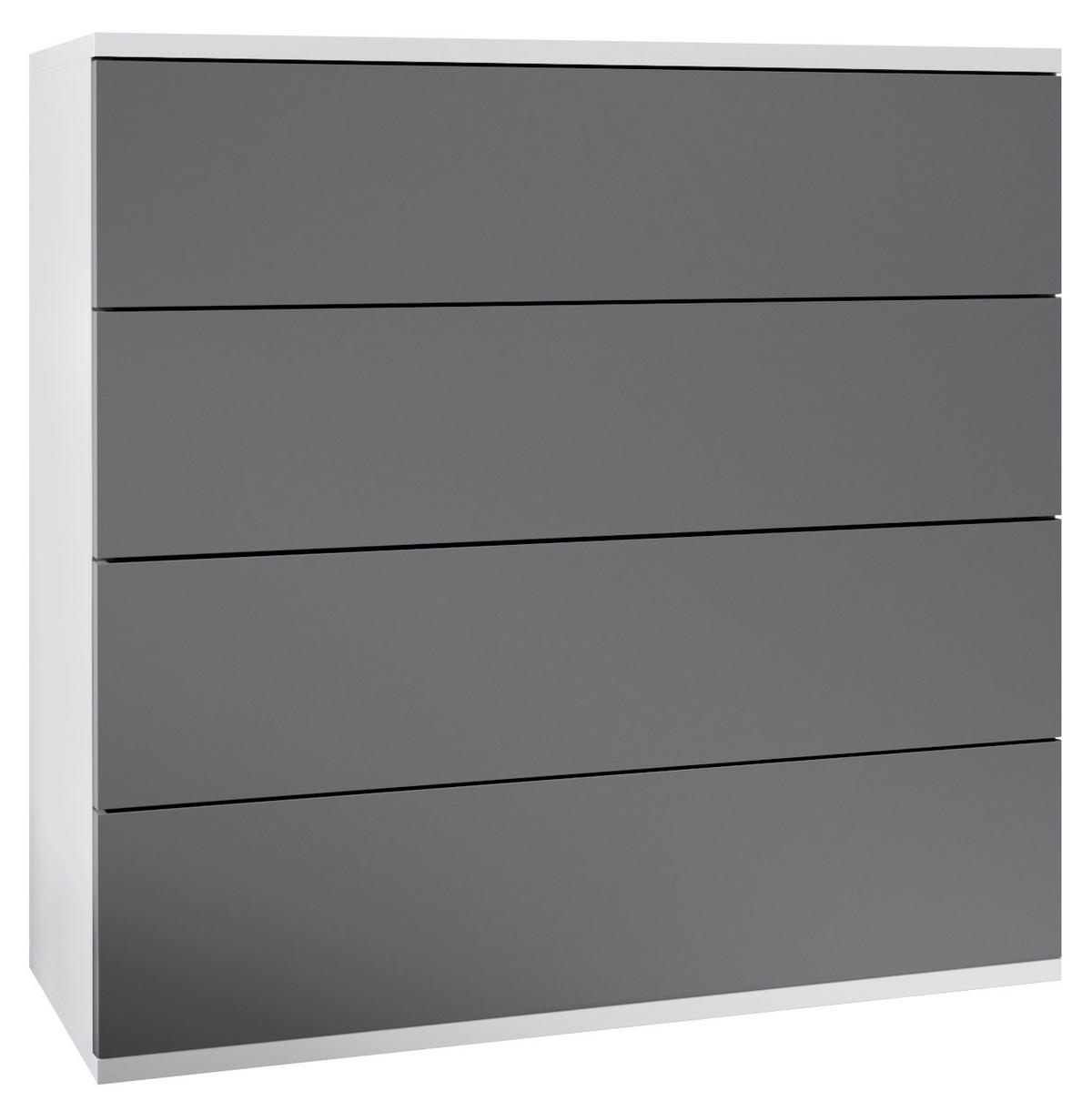 KOMMODE Pavos Anthrazit matt - Anthrazit, Holzwerkstoff (76/76/35cm) - Vladon
