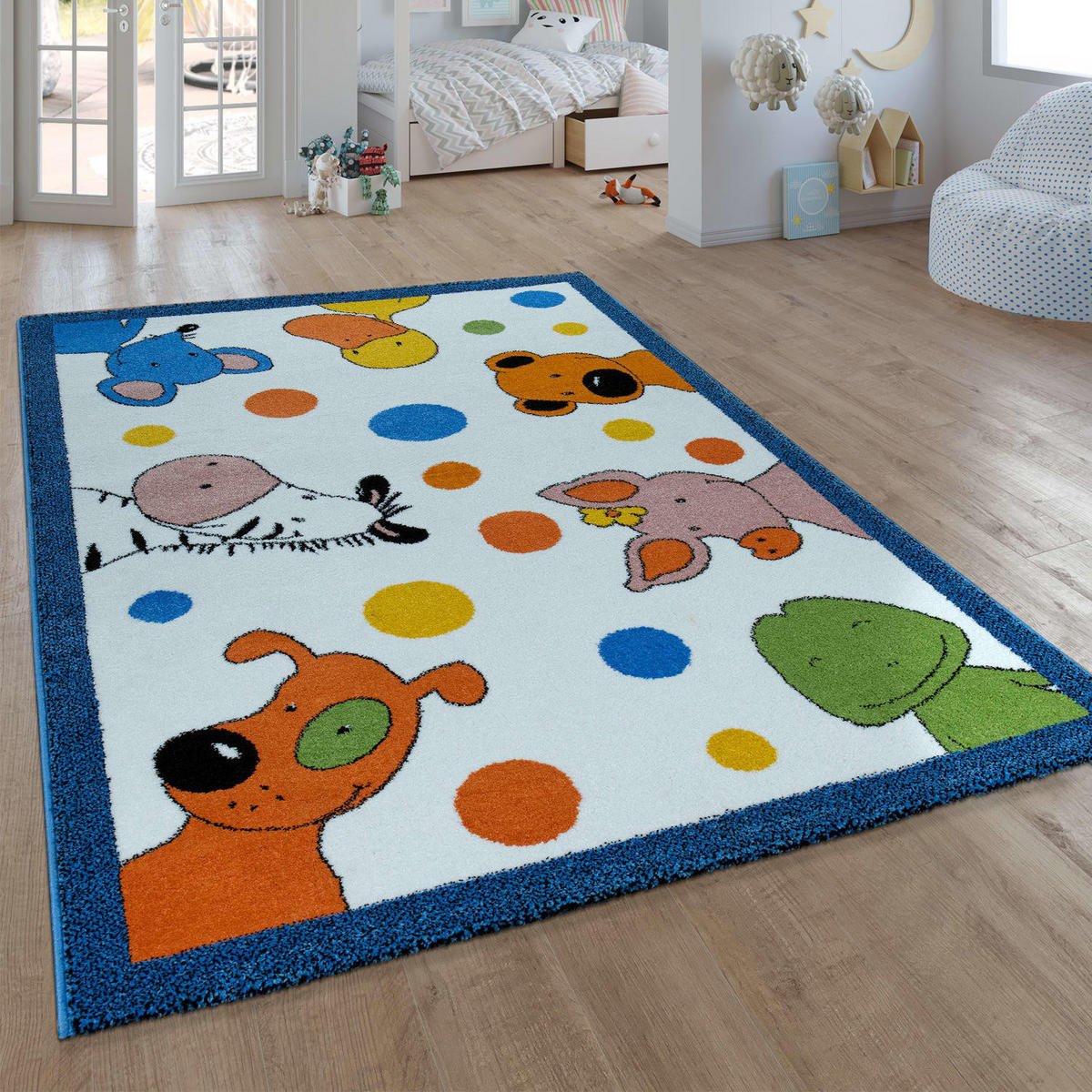 KINDERTEPPICH 160/230 LIEBEN SIEBEN 731 - Weiß, Kunststoff (160/230cm)