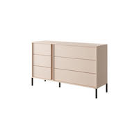 KOMMODE DAST Beige 137x40x81 cm - Beige, Holzwerkstoff (137/81/40cm) - FURNLUX