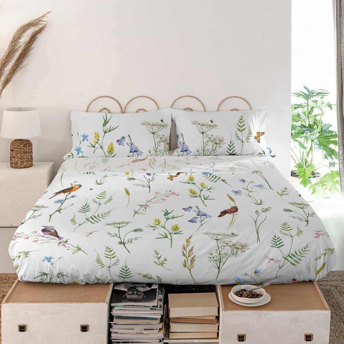 OBERBETTLAKEN manarola 160x270 cm mehrfarbig - Multicolor, Textil (160/270cm) - Happy Friday