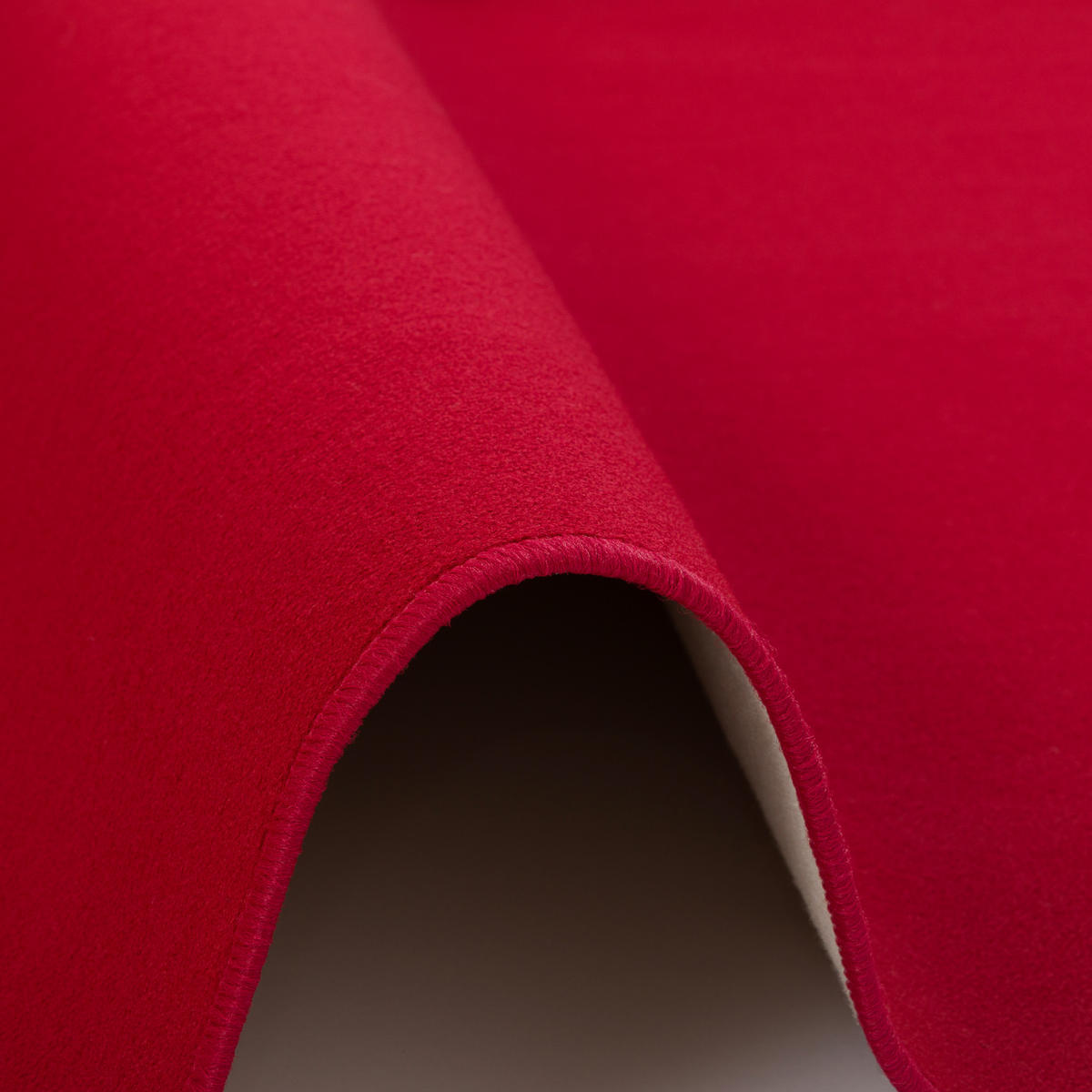 BASIC VELOURS TEPPICH CARLA - Weinrot, Textil (80/160cm) - Snapstyle