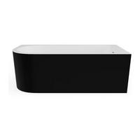 BADEWANNE (Standard) - 1 Person - Acryl - Schwarz - - Schwarz, Kunststoff (150/58/75cm) - Vente-Unique