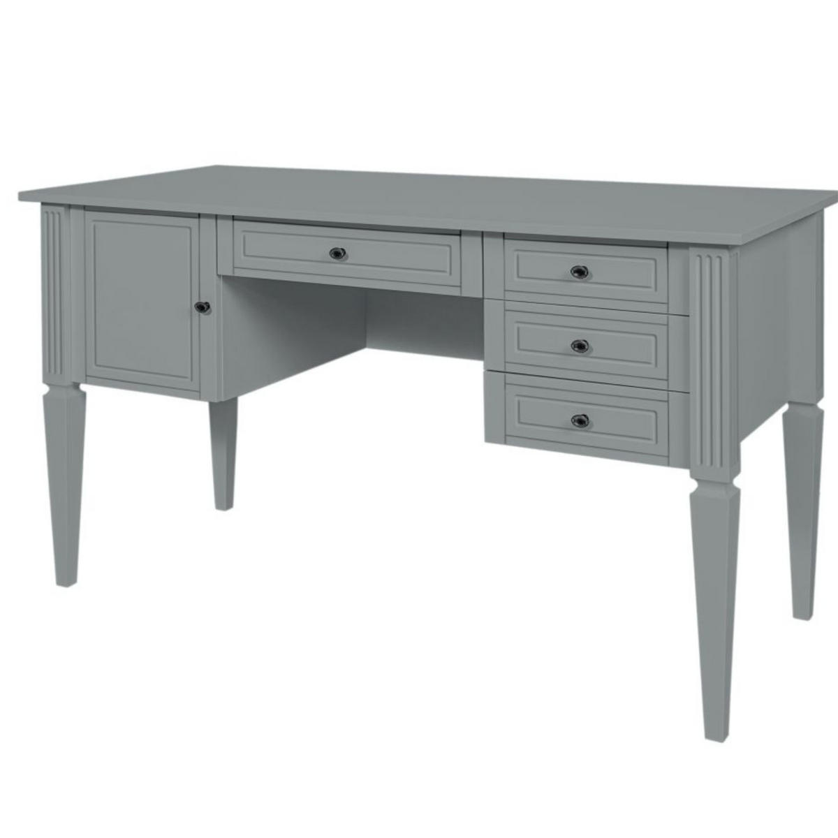 KINDERSCHREIBTISCH Ines - Grau, Holzwerkstoff (132/78/60cm) - RAUMHIRSCH FURNITURE
