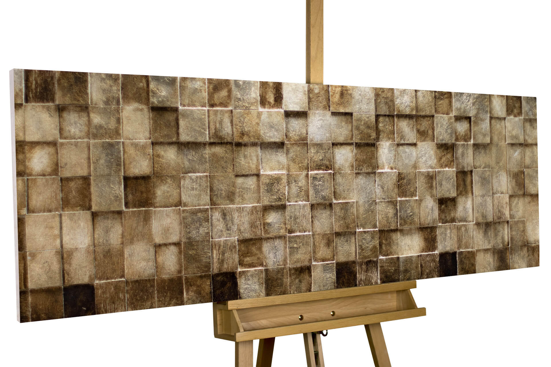 HOLZBILD Beige 144/44 cm - Beige/Braun, Holz (10/44cm) - KUNSTLOFT