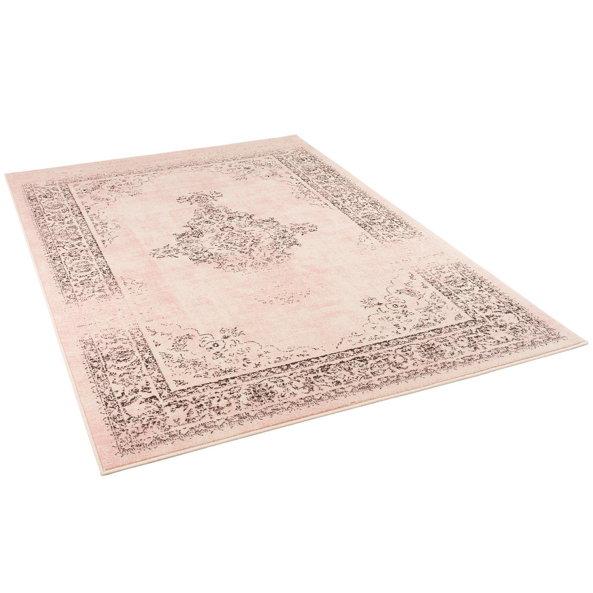 DESIGNER KURZFLOR TEPPICH MODERNE MUSTER - Hellrosa, Textil (80/150cm) - Pergamon