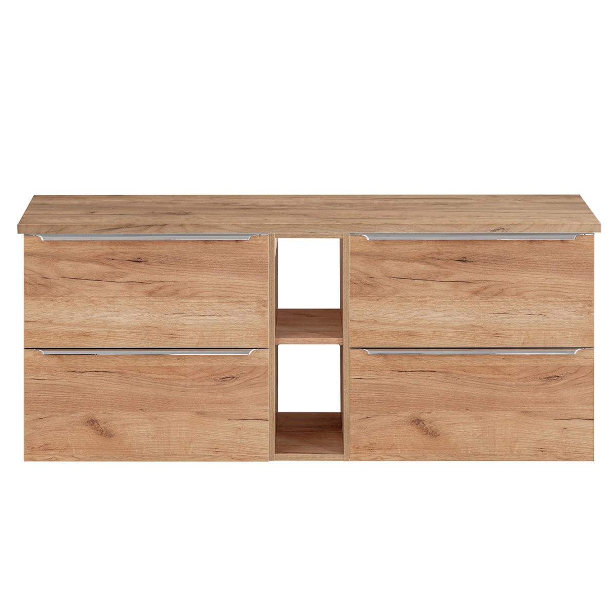 WASCHTISCHUNTERSCHRANK 140.4cm April Holz - Braun, Holzwerkstoff (140.4/59/46cm) - Petits-meubles