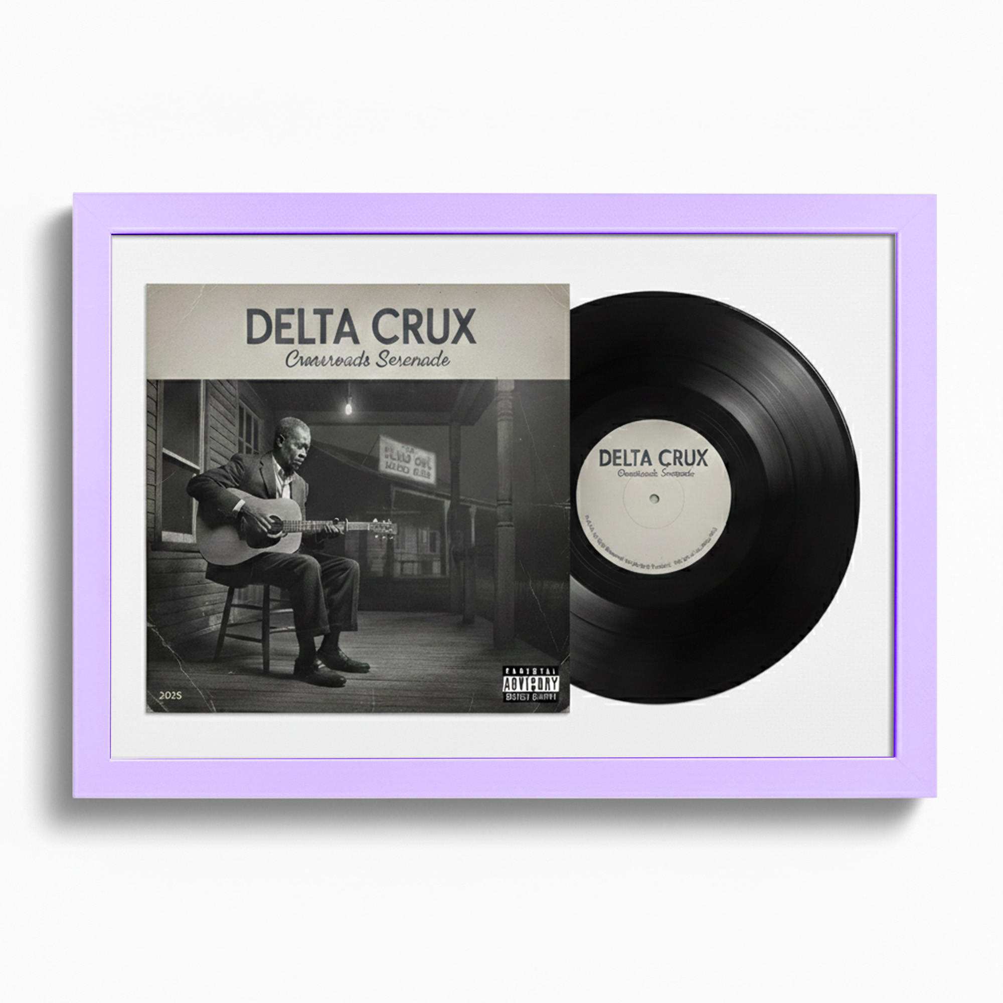 SCHALLPLATTEN BILDERRAHMEN 40/60 2er Set - Flieder, Holz (60/40cm) - K-Möbel