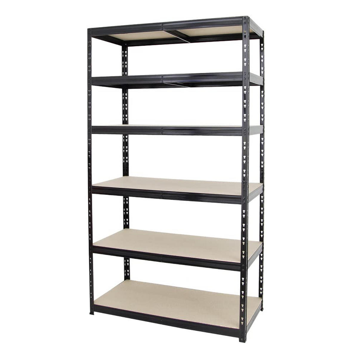 SCHWERLASTREGAL Giant Tiger XL 220x120x60 cm Fachlast 265 kg 6-Ebenen Schwarz - Schwarz, Metall (120/220/60cm) - PROREGAL