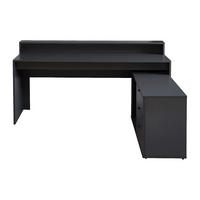 GAMING-SCHREIBTISCH - 180 cmcm x 120 cmcm - Holz, Platte - Anthrazitgrau - NEHA - Anthrazit, Holz (120/180/90cm) - Vente-Unique