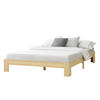 HOLZBETT Raisio - Naturfarben, Holz (140/200cm) - [en.casa]