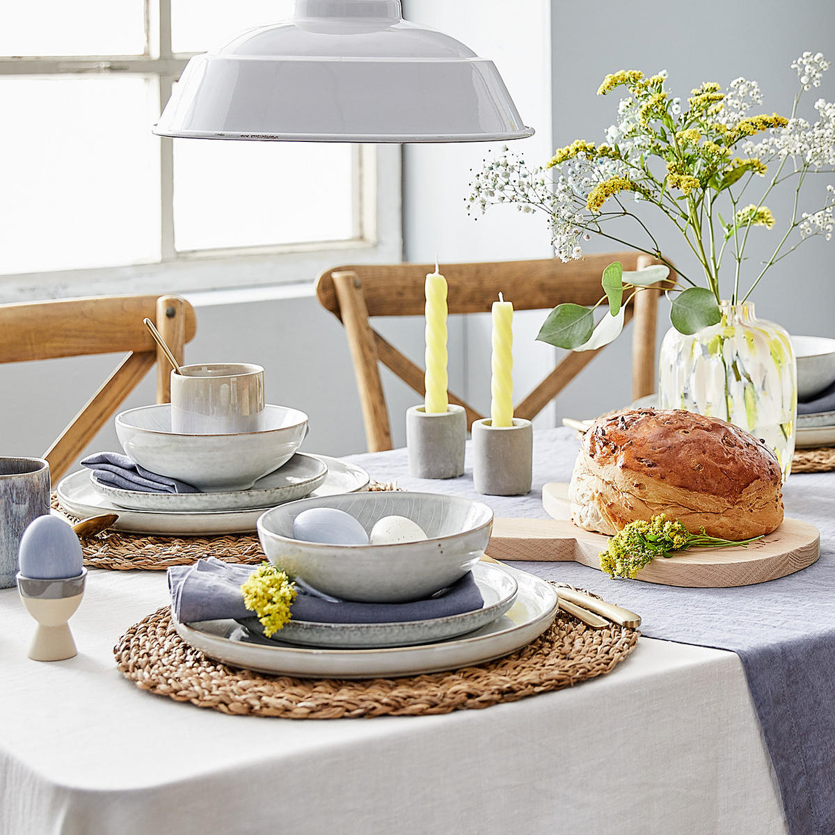 TISCHSET (10er Set) Sea Braid - Beige, Naturmaterialien (37/37cm) - Butlers