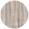 TEPPICH Streifen-Design, strapazierfähig PERRAN, Naturfarben 140x140 cm - Naturfarben, Textil (140/140cm) - KADIMA DESIGN