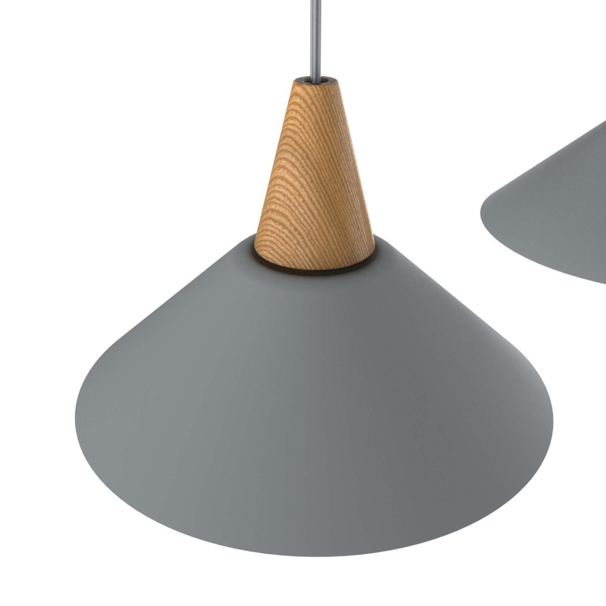 HÄNGELEUCHTE - Grau, Metall (25/100/16cm) - Lumicom