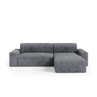 ECKSOFA mit Schlaffunktion Grau - Schwarz/Grau, Holz/Holzwerkstoff (300/185cm) - Furnisell