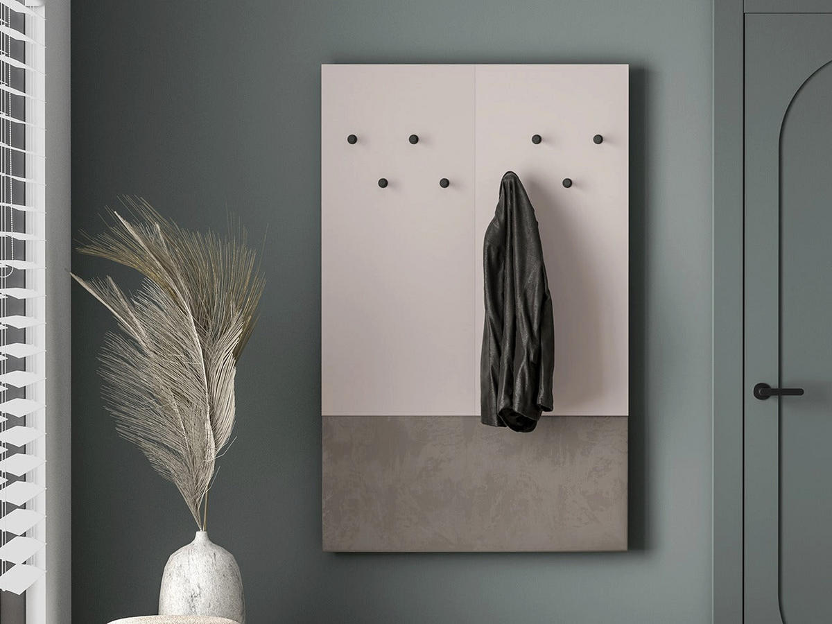 WANDGARDEROBE – VOCO 07 – 90 cm – Voco – Kaschmir / Eichefarben - Kaschmir/Eichefarben, Holzwerkstoff (90/143/6cm) - hi-markt