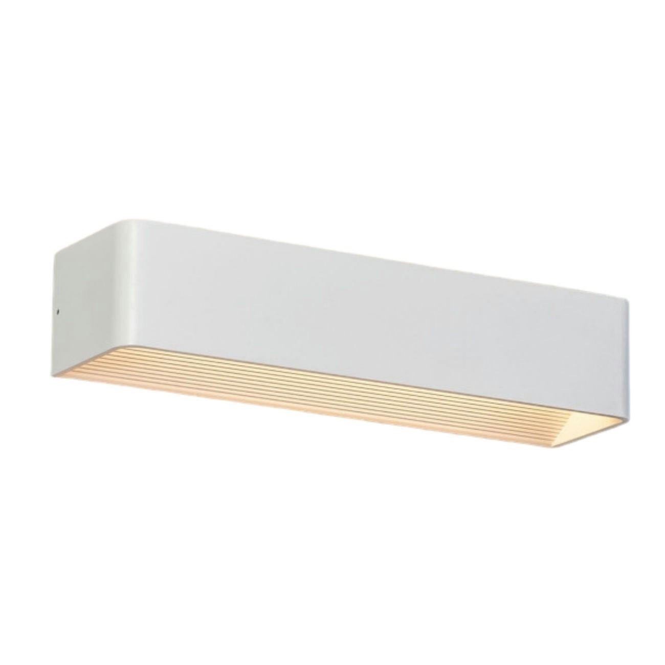 WANDLEUCHTE Quadra, Weiß, 37cm - Weiß, Metall (37/37/8cm) - KOSILUM