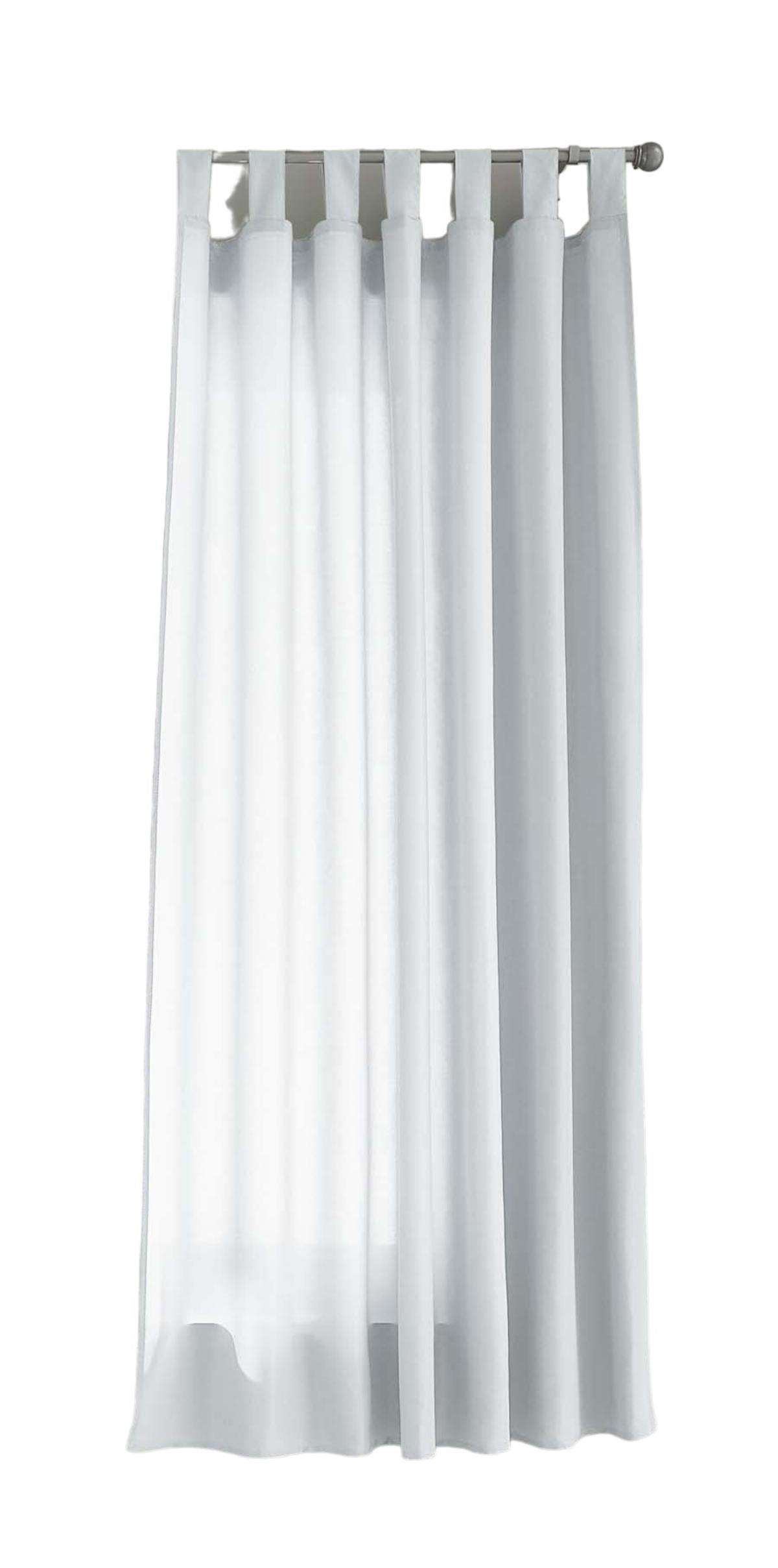 VORHANG POTSDAM HxB 175x140 cm Weiß - Weiß, Textil (140/175cm) - Gardinenbox