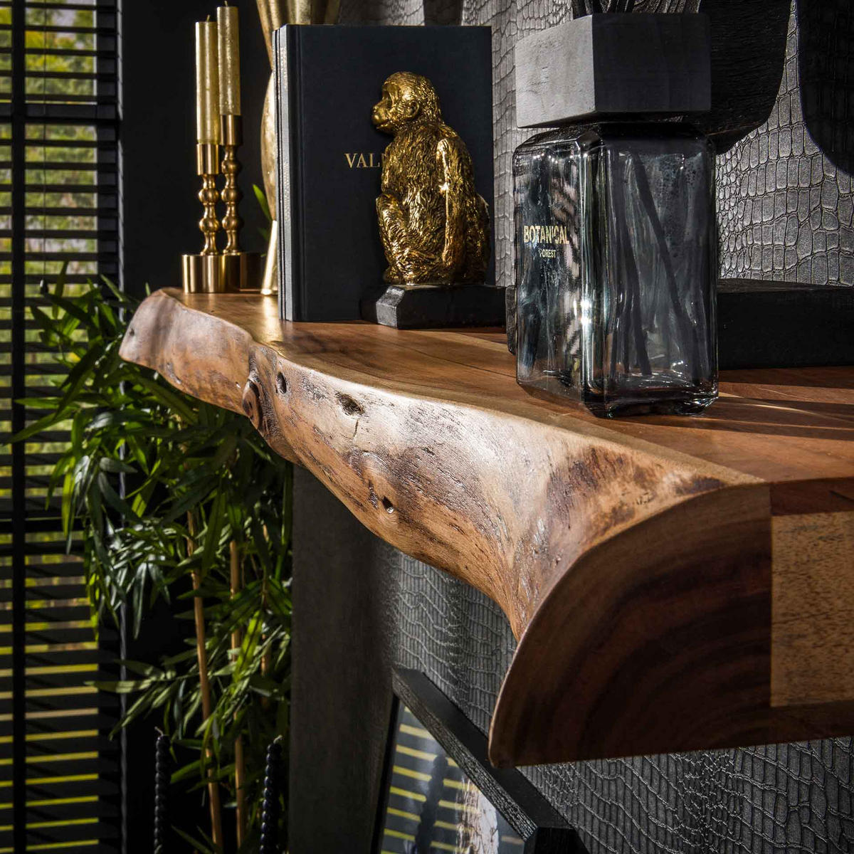 WANDREGAL Baum Braun 25/150/ 8 cm - Braun, Holz (150/8/25cm) - Hoyz Collection