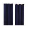 ÖSENVORHANG blickdicht 2er-Set, 137/228 cm - Dunkelblau, Textil (137/228cm) - Homescapes